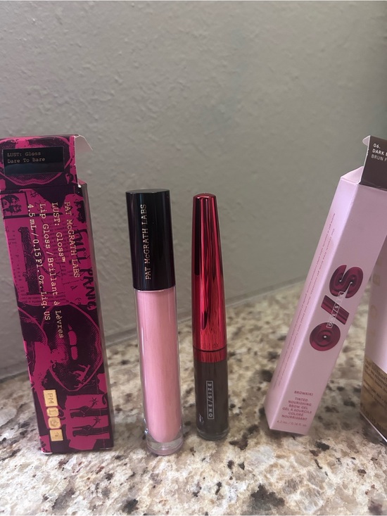 Pat McGrath Other - 2 Item Bundle - Pat McGrath Lip Gloss & One Size Tinted Brow Gel